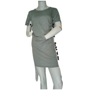Grey "Love" Short Sleeve Dress